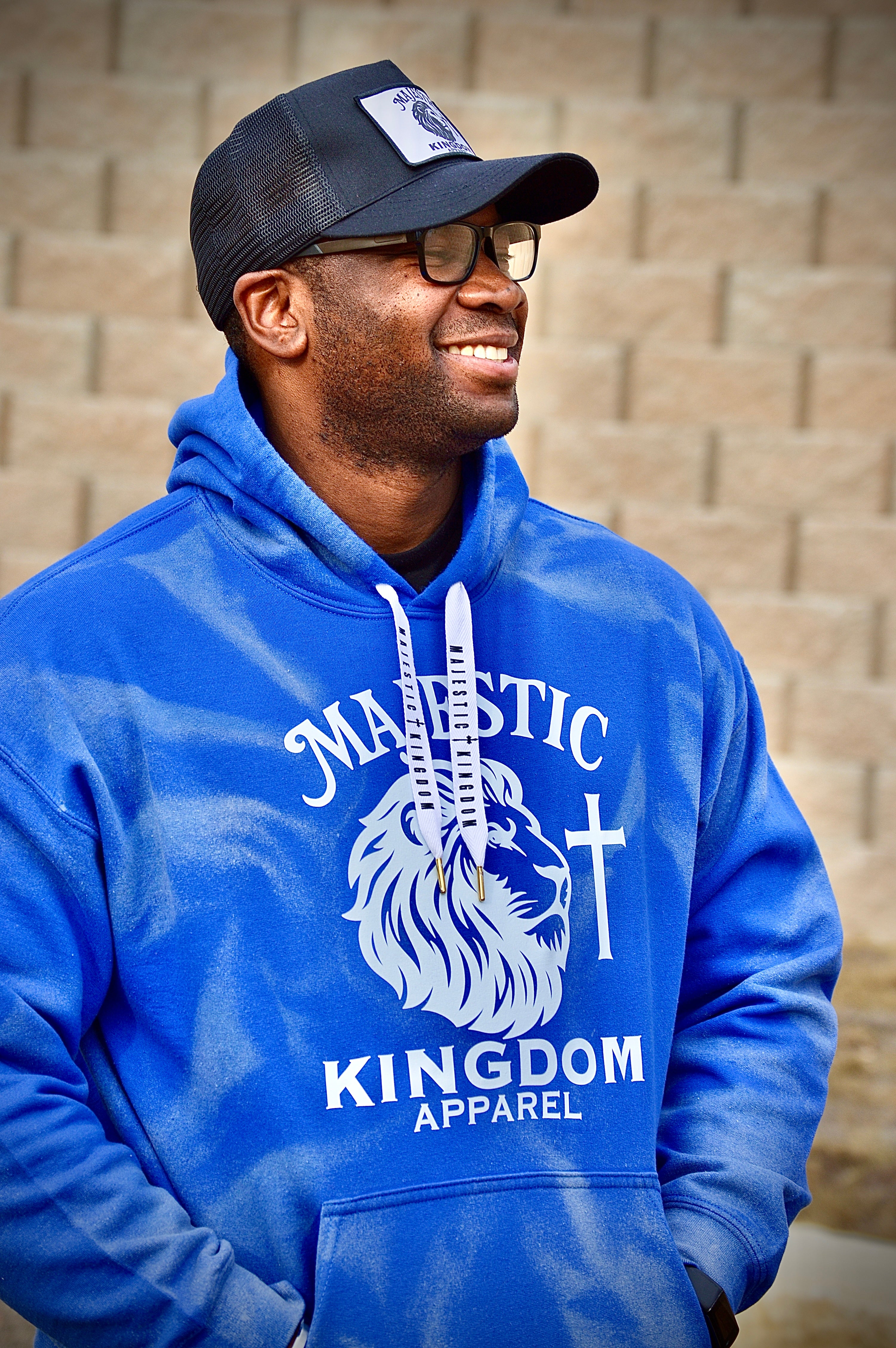 Majestic Faded Blue hoodie