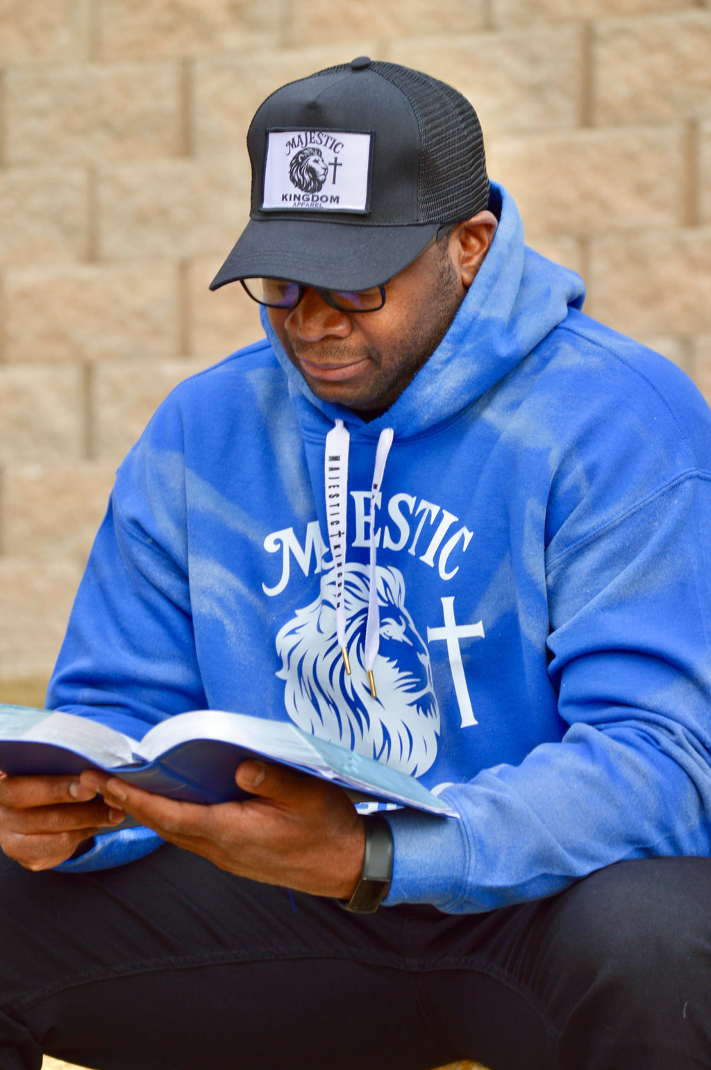 Majestic Faded Blue hoodie