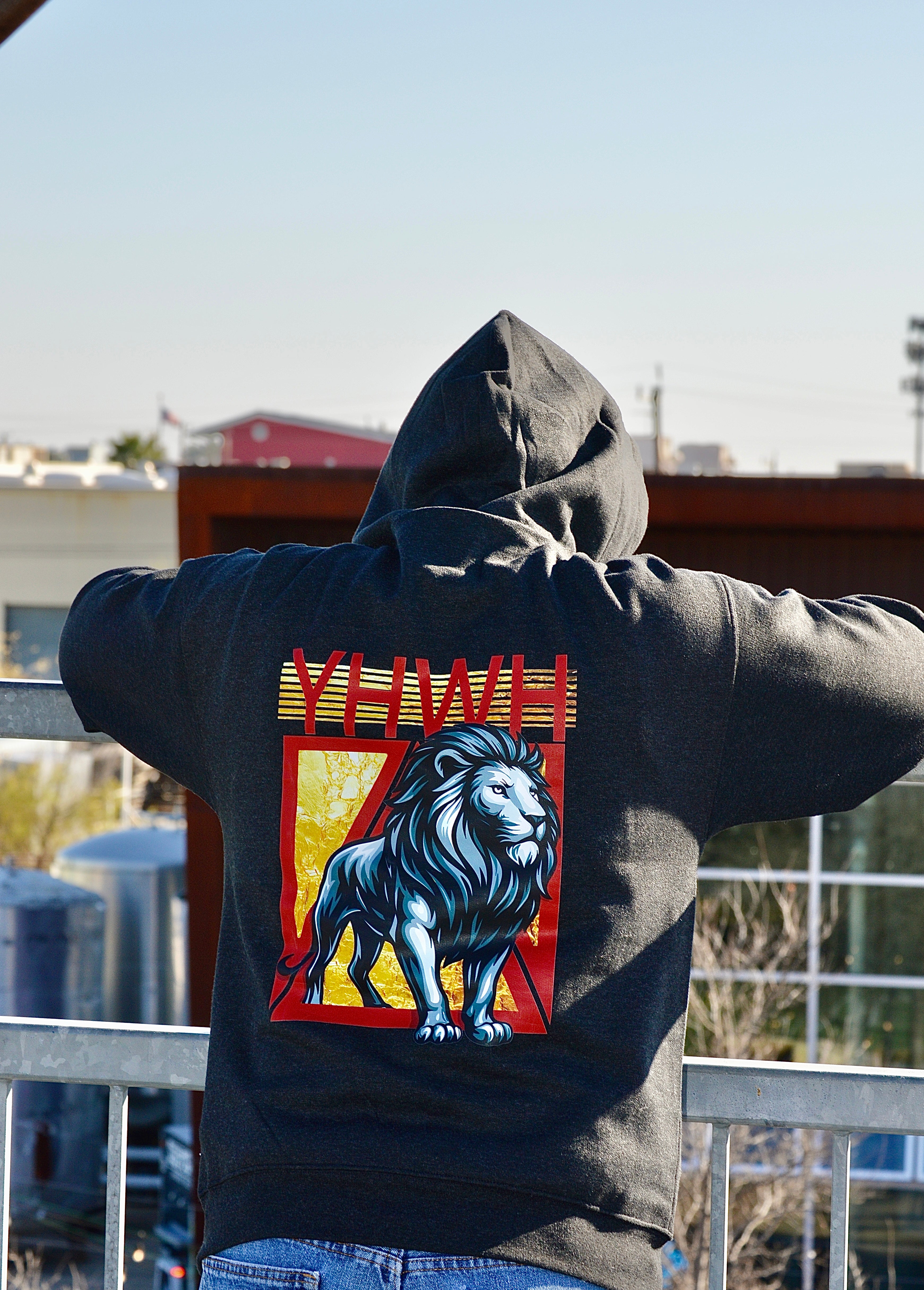 YHWH Black Hoodie