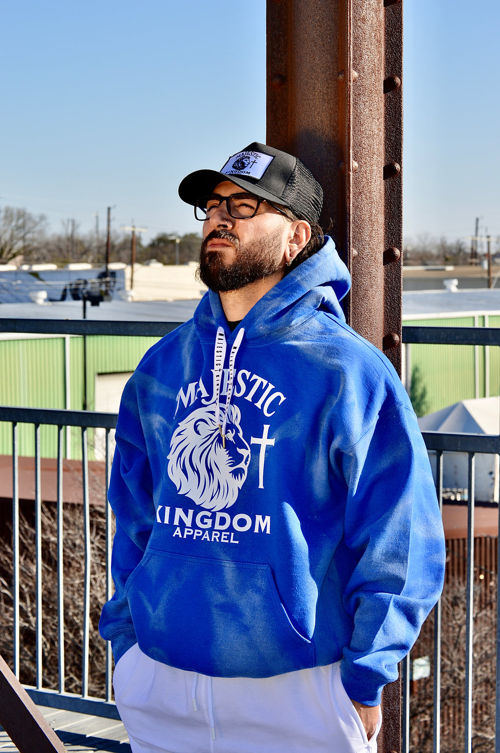 Majestic Faded Blue hoodie