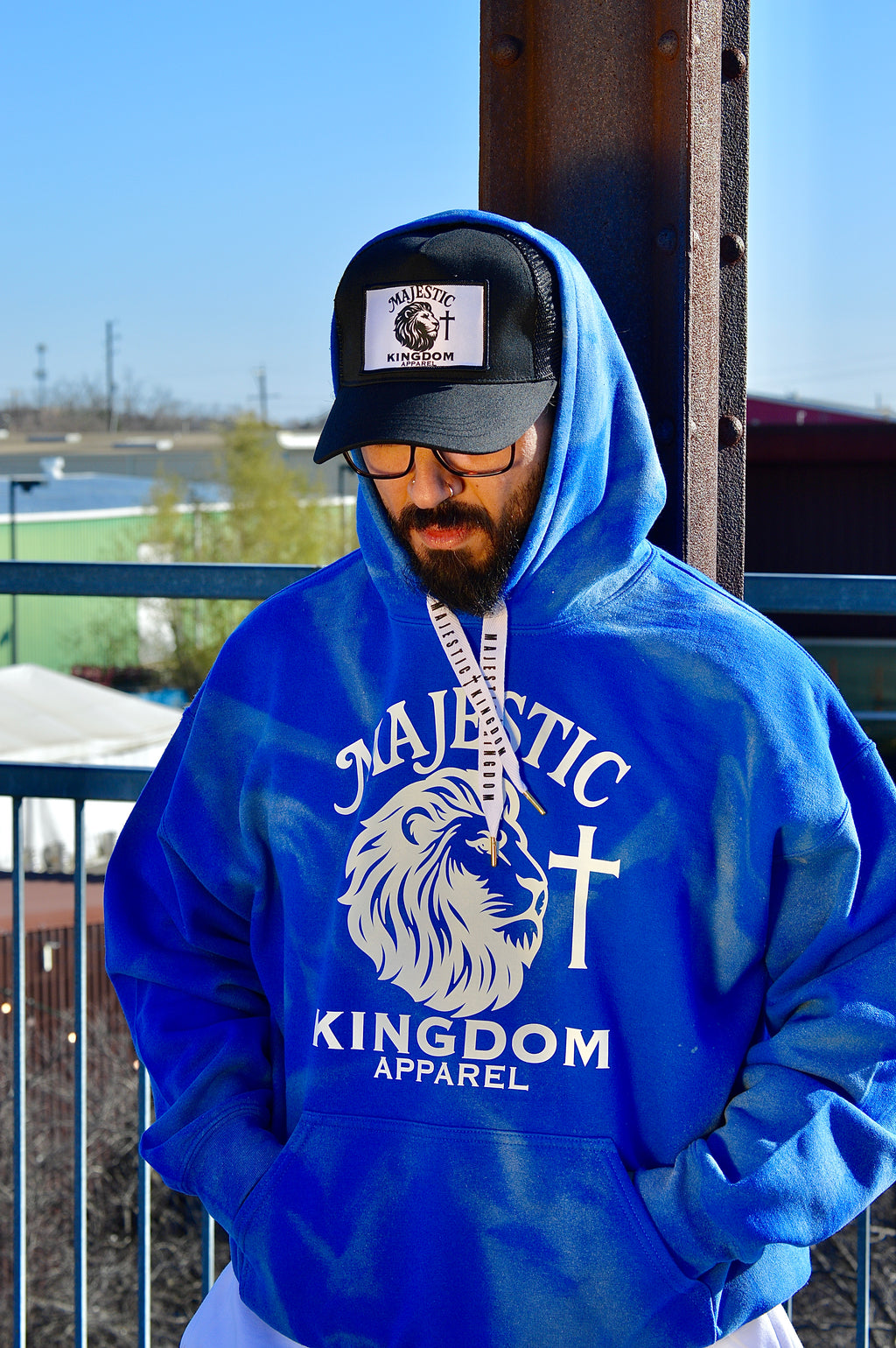 Majestic Faded Blue hoodie